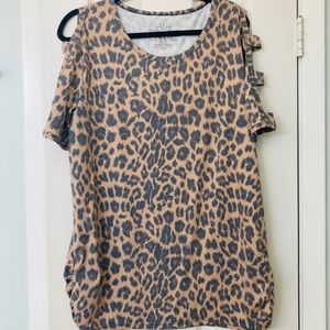 Crazy train leopard top XL